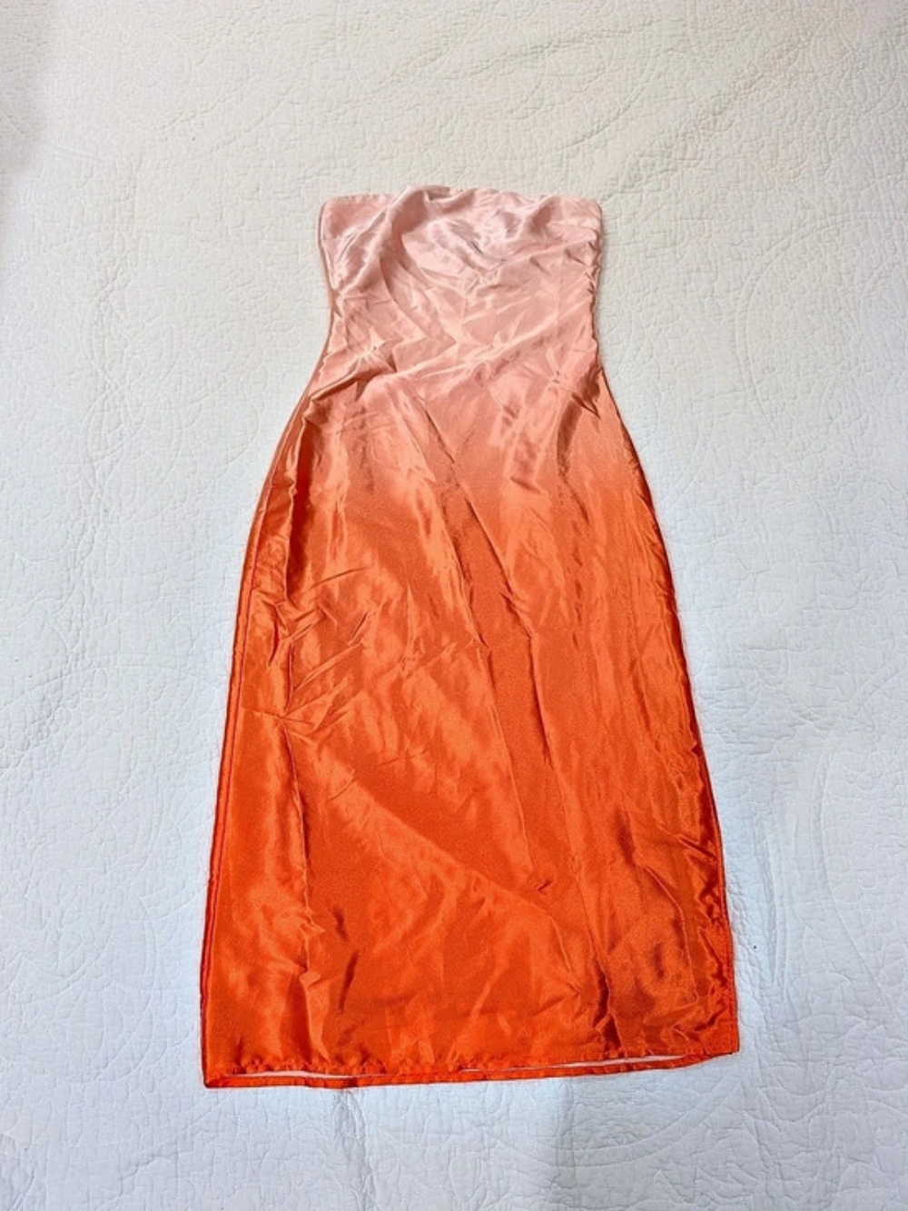 Lulus Pink And Orange Ombre Satin  Dress Size XS